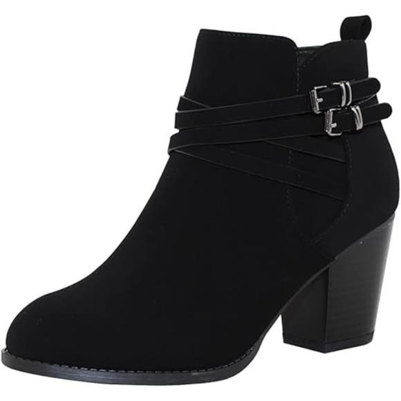 Women's Fashion Ankle Booties, Black